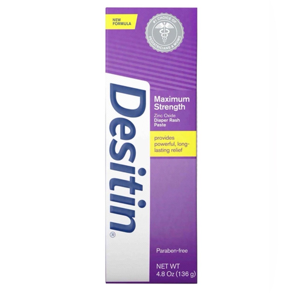 Desitin Maximum Strength Diaper Rash Paste 4.8oz - Zinc Oxide Cream Paraben-Free